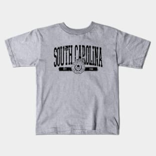 South Carolina Vintage Distressed Palmetto State Kids T-Shirt